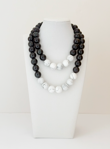 Two layers necklace - Esferas