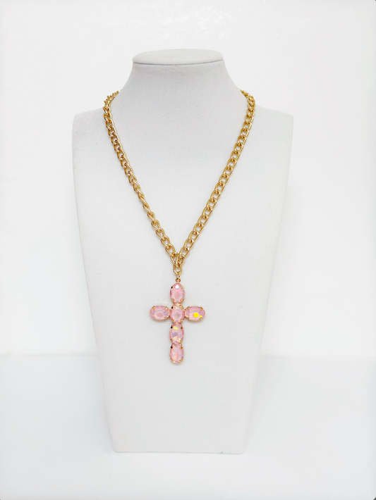 Gold tone chain necklace - Esferas