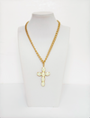 Gold tone chain necklace - Esferas