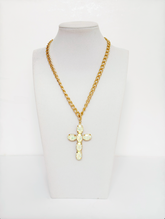 Gold tone chain necklace - Esferas