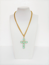 Gold tone chain necklace - Esferas