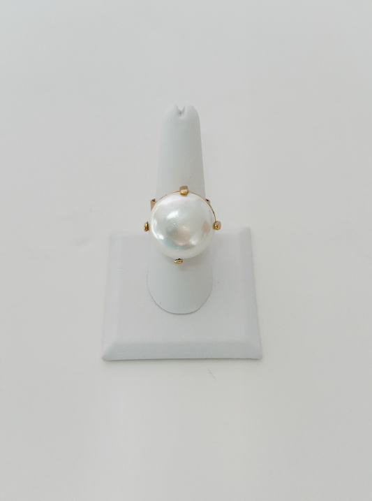 Solitaire Pearl Ring - Esferas