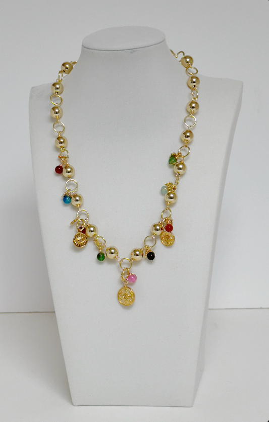 Multicolor Charms Necklace - Olí