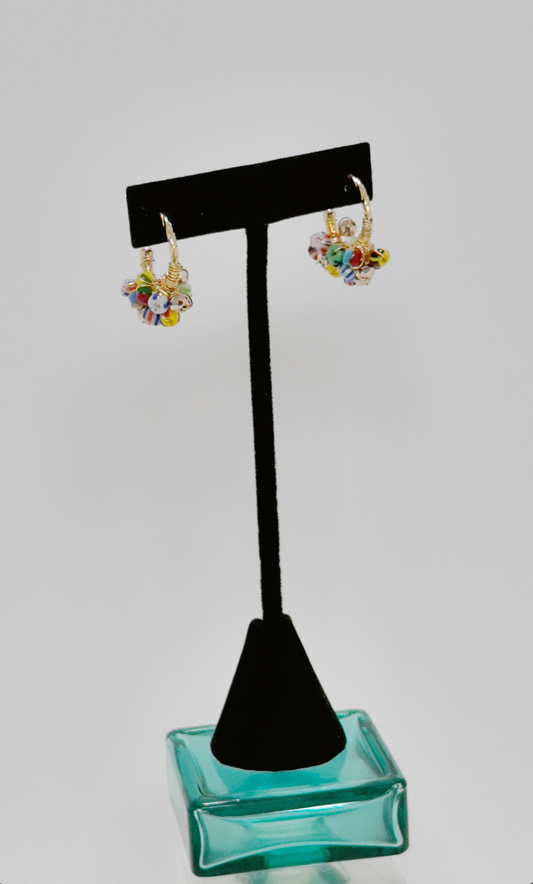 Multibeads hoop Earrings - Olí