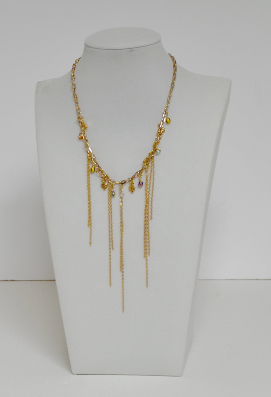Hanging and beads chain Necklace - Olí
