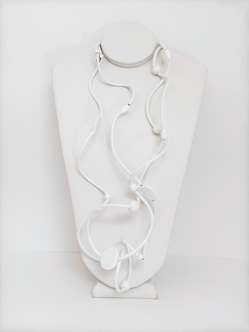 White PVC Necklace - Marcella Duce