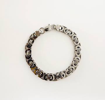 Pulsera de acero inoxidable y plata - Marfil
