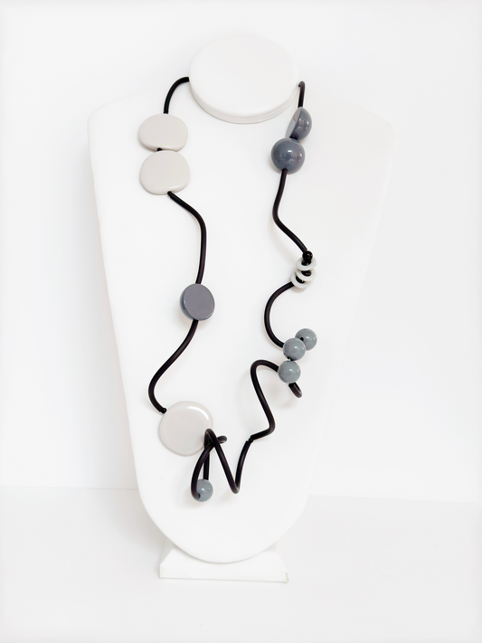 Black PVC Necklace - Marcella Duce