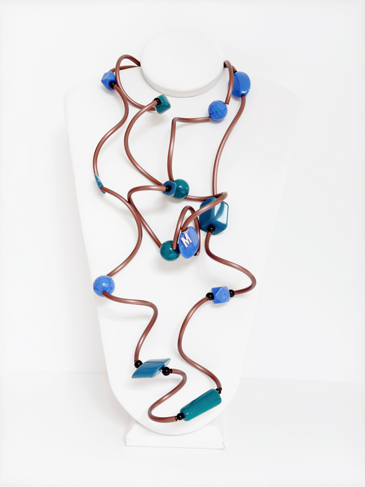 Copper PVC Necklace - Marcella Duce