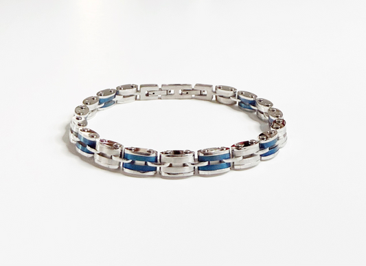 Stainless Steel Blue Bracelet – Ivoire