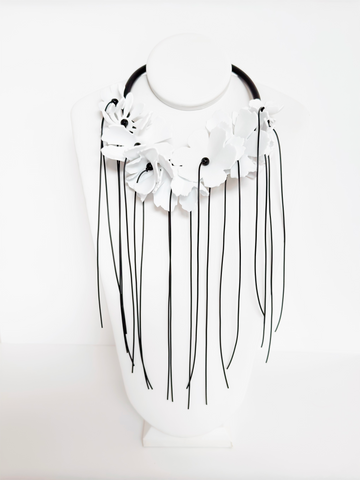 Black PVC Necklace - Marcella Duce