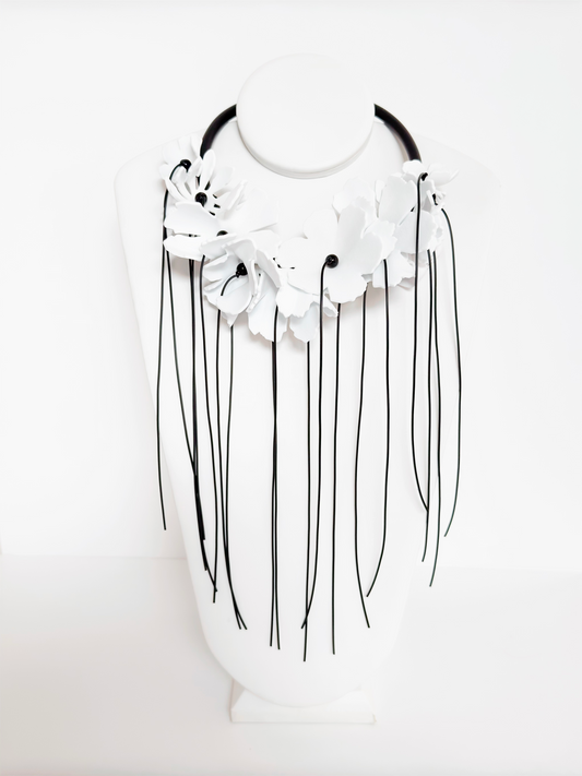 Black PVC Necklace - Marcella Duce