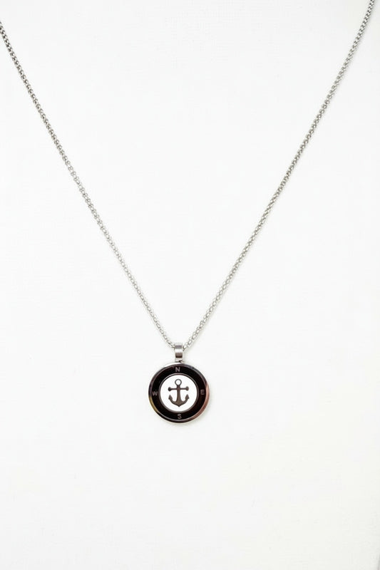 Chain with Round Anchor Charm - Ivoire
