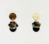 Bead Dangle Earrings with Wrapped Beads - Enigma