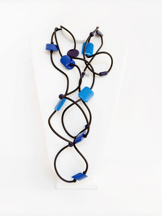 Black PVC Necklace - Marcella Duce