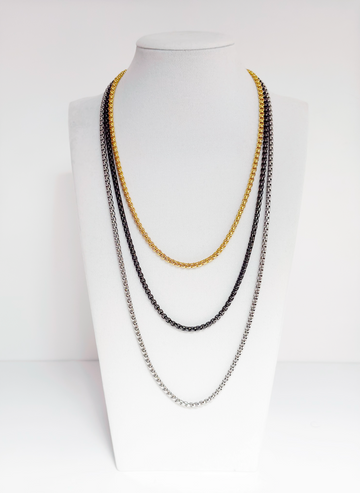 Collar corto de tres capas - Esferas
