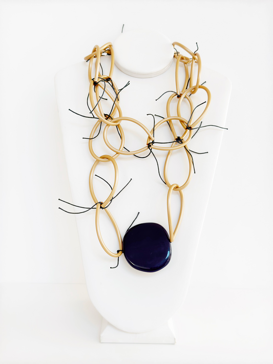 Gold Chain PVC Necklace - Marcella Duce