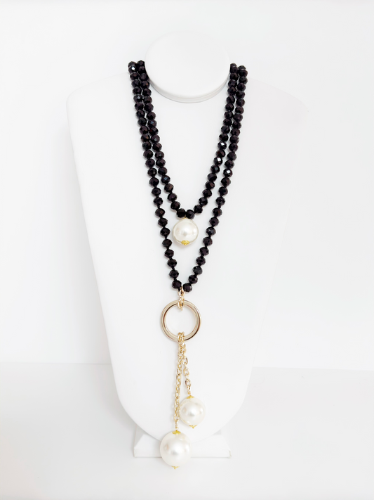Rondelle Statement Necklace - Cameo