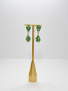Wire-wrapped Teardrop with Color Clusters Earring - Enigma