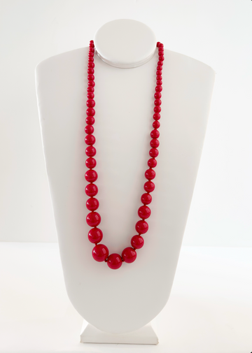 Collar largo de cuentas pequeñas de resina – Firenze