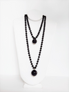 Rondelle Dual Sphere Necklace - Cameo
