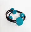 Black PVC Spiral Bracelet - Marcella Duce