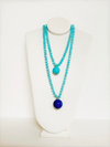 Rondelle Dual Sphere Necklace - Cameo