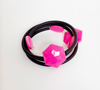 Black PVC Spiral Bracelet - Marcella Duce