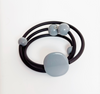 Black PVC Spiral Bracelet - Marcella Duce