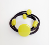 Black PVC Spiral Bracelet - Marcella Duce