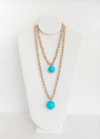 Rondelle Dual Sphere Necklace - Cameo