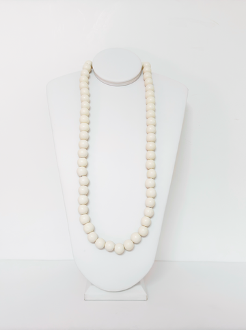 Collar largo de madera - Esferas