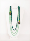 Rondelle Beaded Necklace - Cameo