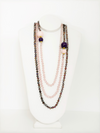 Rondelle Beaded Necklace - Cameo