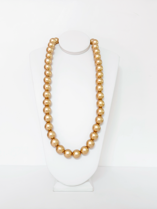 Long Wood necklace - Esferas