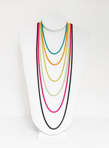 Long Six Layers Bright Necklace - Esferas