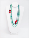 Rondelle Beaded Necklace - Cameo