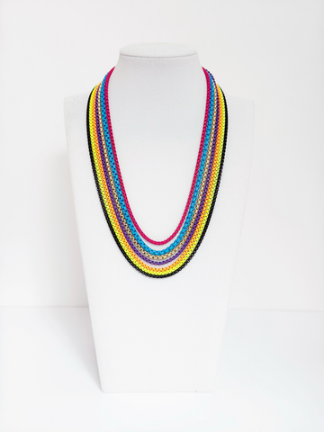Seven Colors Layers Necklace - Esferas