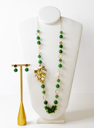 Jade With Monstera Leaf Set  – Enigma