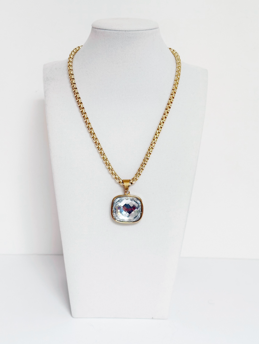 Collar Colgante Gema Cristal - Esferas