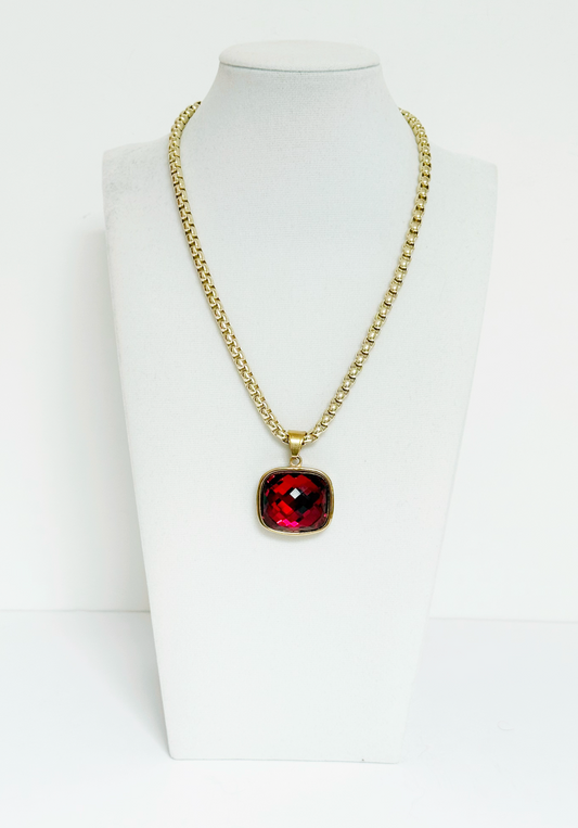 Collar Colgante Gema Cristal - Esferas