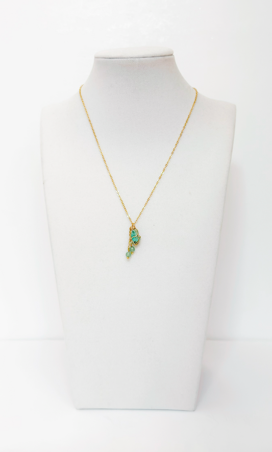 Collar de cadena con piedra natural – Enigma