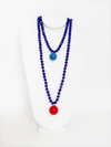 Rondelle Dual Sphere Necklace - Cameo