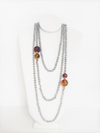 Rondelle Beaded Necklace - Cameo