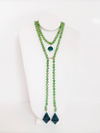 Collar de cristal Lariat - Camafeo