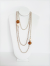 Rondelle Beaded Necklace - Cameo