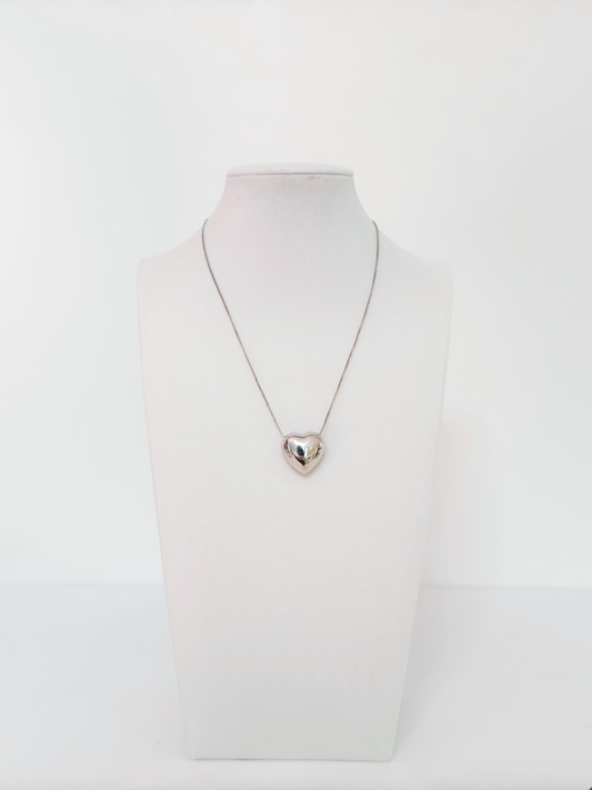 Silver Heart Pendant Necklace - Esferas