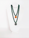 Rondelle Dual Sphere Necklace - Cameo