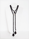 Collar de cristal Lariat - Camafeo