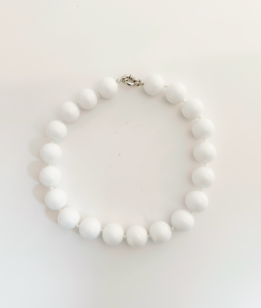 Medium Resin Bead Short Necklace – Firenze